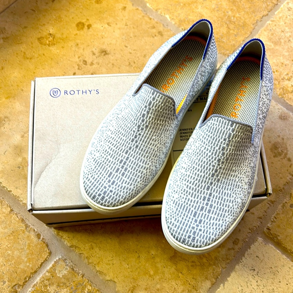 Opal Python Slip Ons - Size 8